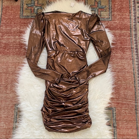 Metalic Forever 21 dress NWT - Picture 5 of 6